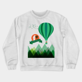 Hot Bear Ballooning Crewneck Sweatshirt